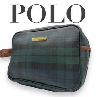 ポロラルフローレン(POLO RALPH LAUREN)の美品　POLO　RALPH　LAUREN　ラルフローレン　S97　クラッチバッグ(クラッチバッグ)