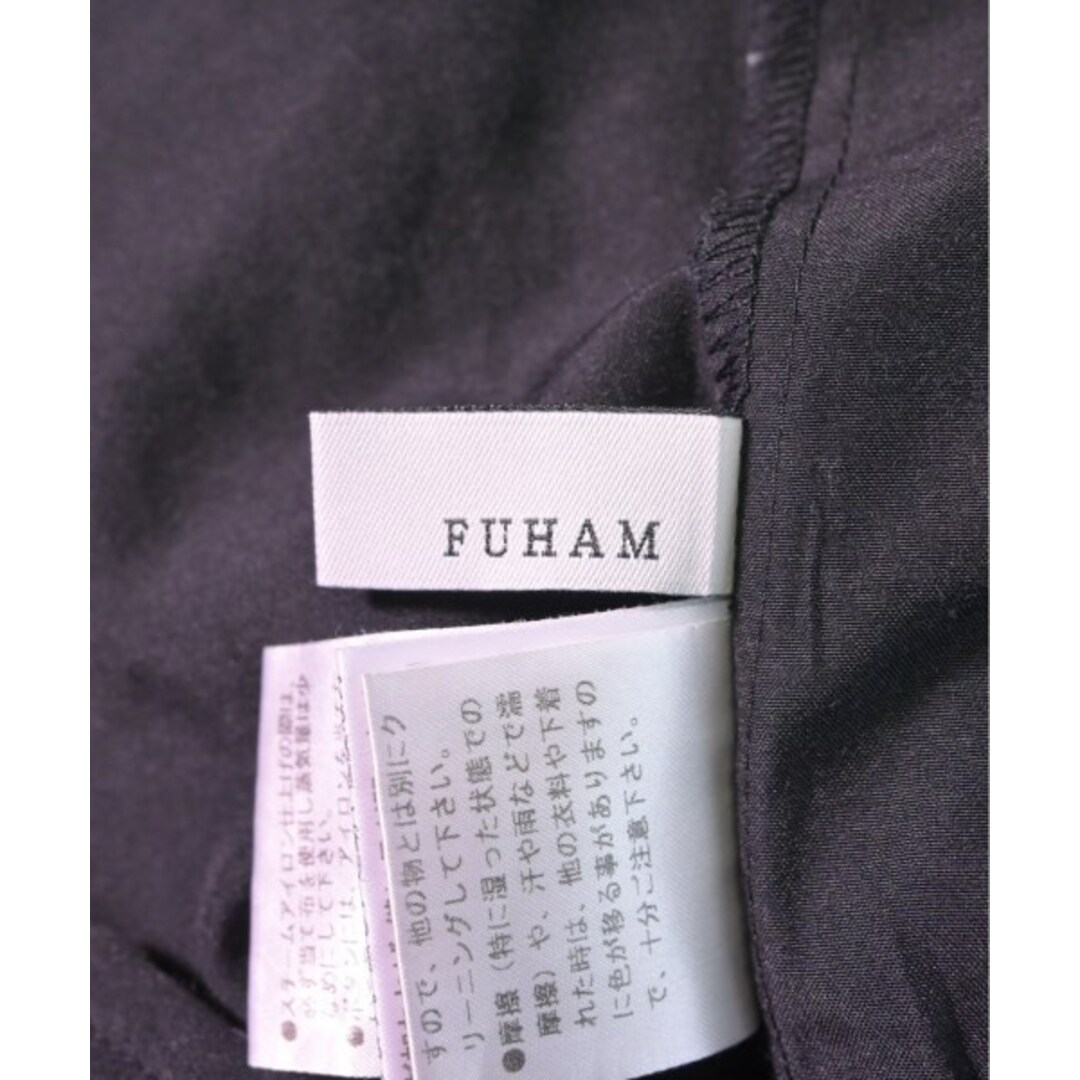 FUHAM フハム ブラウス 38(M位) 黒 【古着】【中古】 レディースのトップス(シャツ/ブラウス(長袖/七分))の商品写真