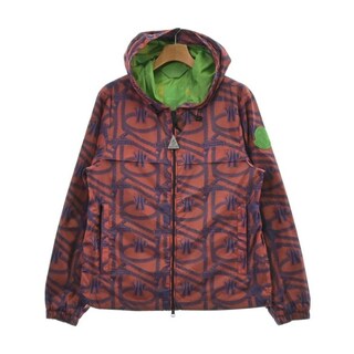 MONCLER GENIUS ブルゾン（その他） 2(M位) 赤x紺(総柄) 【古着】【中古】(その他)