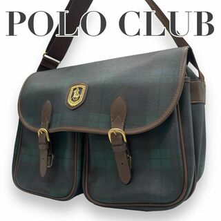 ビバリーヒルズポロクラブ(BEVERLY HILLS POLO CLUB（BHPC）)のPOLO CLUB ポロクラブ　S97　チェック　ショルダーバッグ　グリーン(ショルダーバッグ)