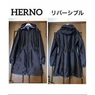 【美品】ヘルノHERNO リバーシブル　スプリングコート