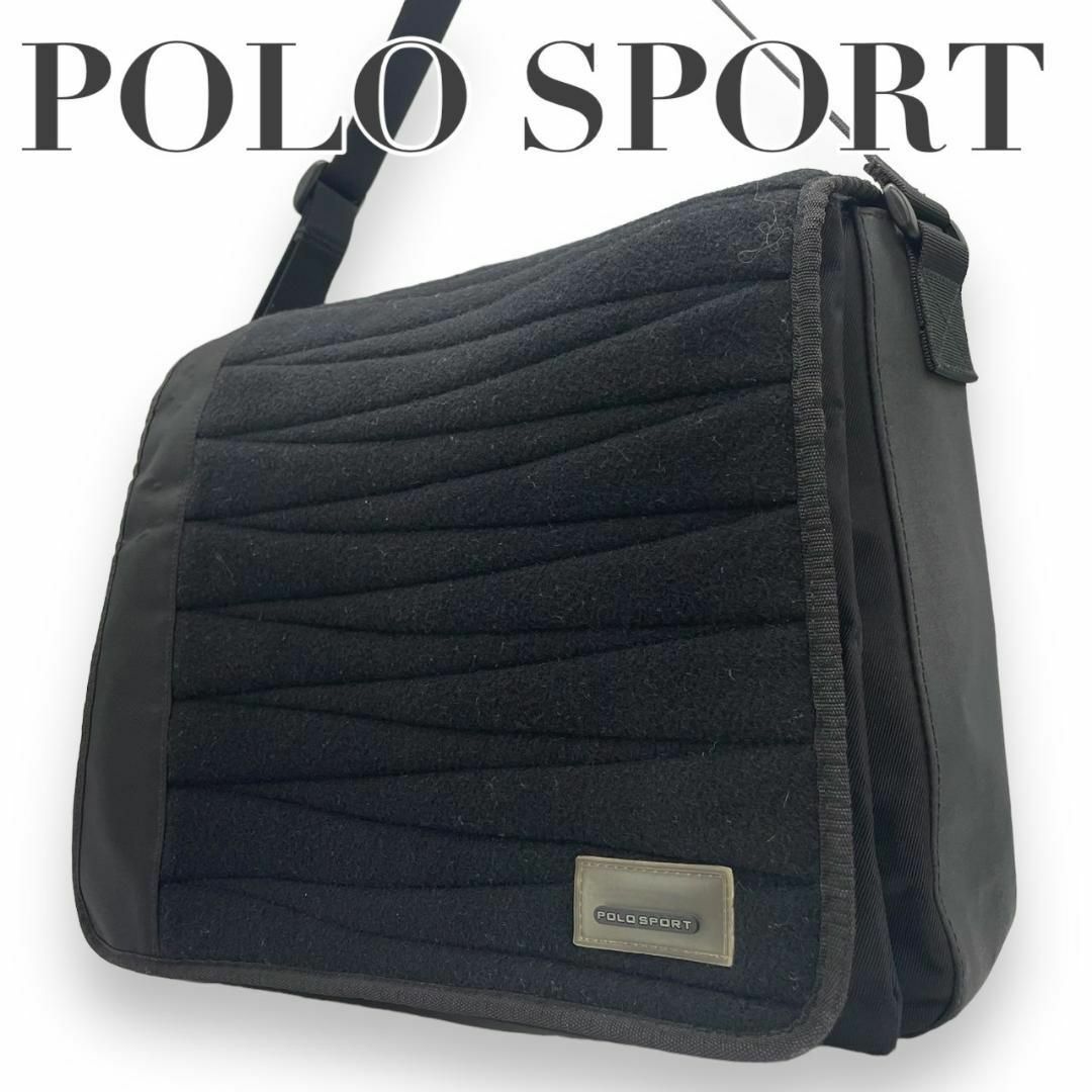 Ralph Lauren(ラルフローレン)のPORO SPORT ポロスポーツ　S97　ナイロン　ウール　ショルダーバッグ レディースのバッグ(ショルダーバッグ)の商品写真