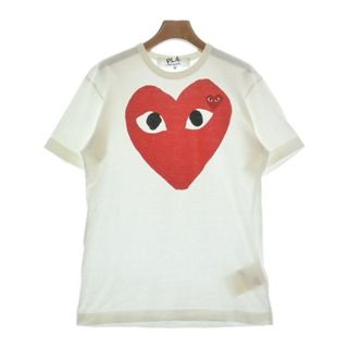 PLAY COMME des GARCONS Tシャツ・カットソー M 白 【古着】【中古】(カットソー(半袖/袖なし))