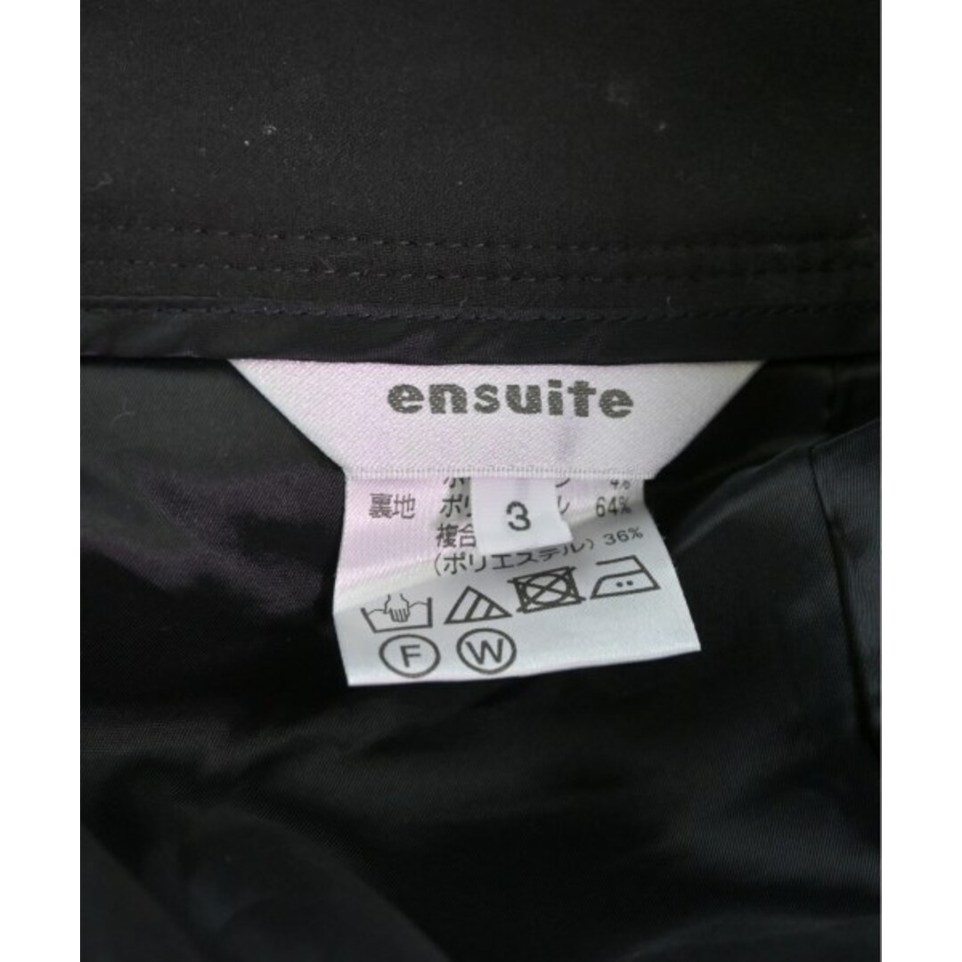 ensuite(エンスウィート)のensuite エンスウィート スラックス 3(L位) 黒 【古着】【中古】 レディースのパンツ(その他)の商品写真