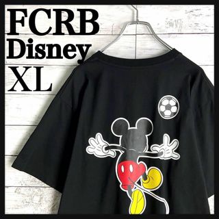 9310【限定コラボ】FCRB×ディズニー☆バックプリント定番カラーtシャツ美品(Tシャツ/カットソー(半袖/袖なし))