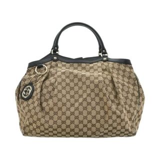 グッチ(Gucci)のGUCCI グッチ トートバッグ - ベージュ 【古着】【中古】(トートバッグ)