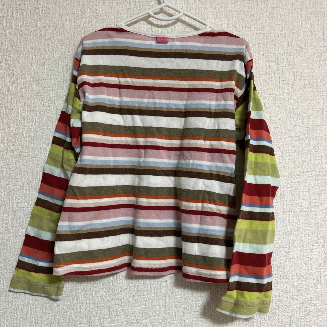 familiar(ファミリア)のファミリア ボーダー長袖Tシャツ キッズ/ベビー/マタニティのキッズ服女の子用(90cm~)(Tシャツ/カットソー)の商品写真