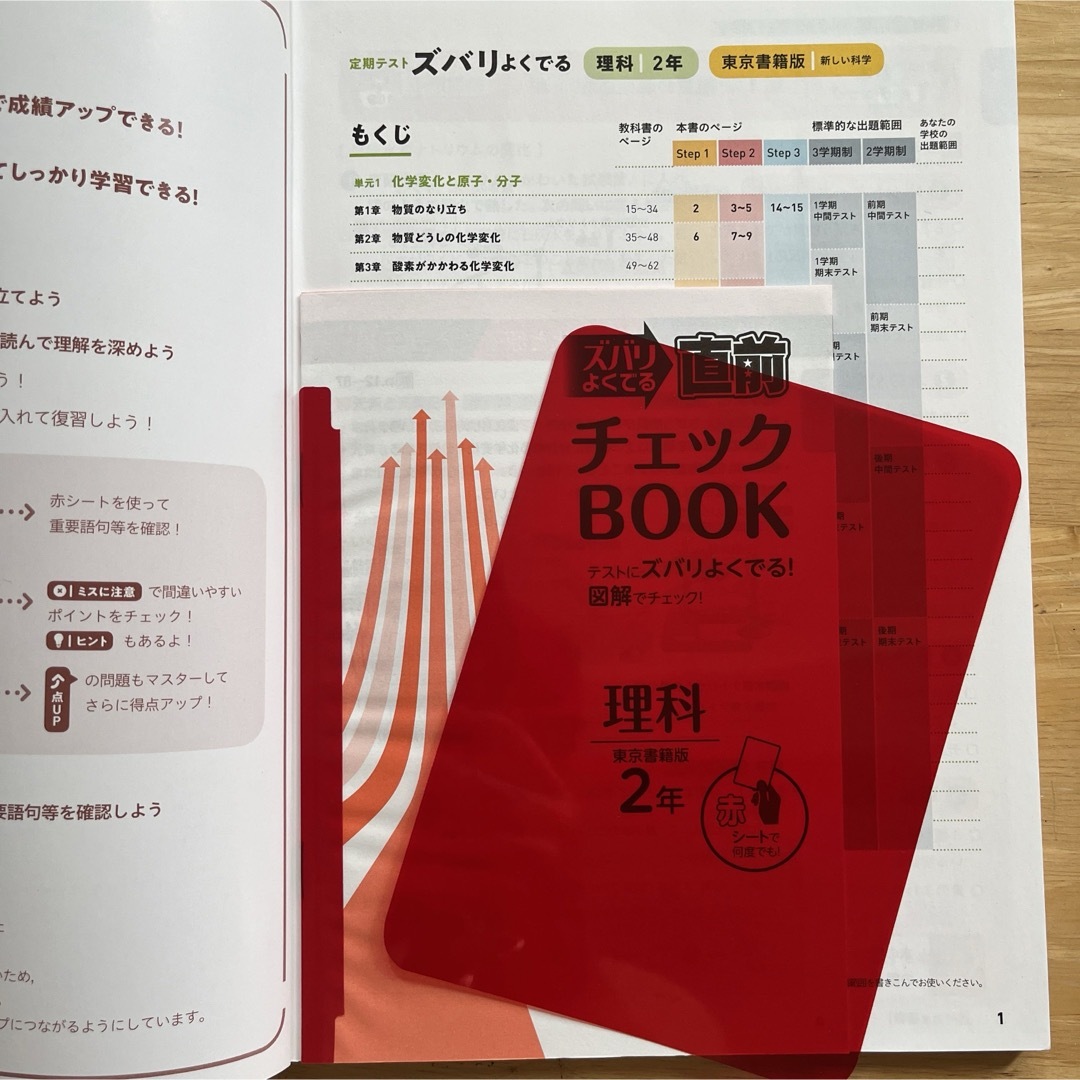 定期テスト ズバリよくでる　理科2年　東京書籍版 エンタメ/ホビーの本(語学/参考書)の商品写真