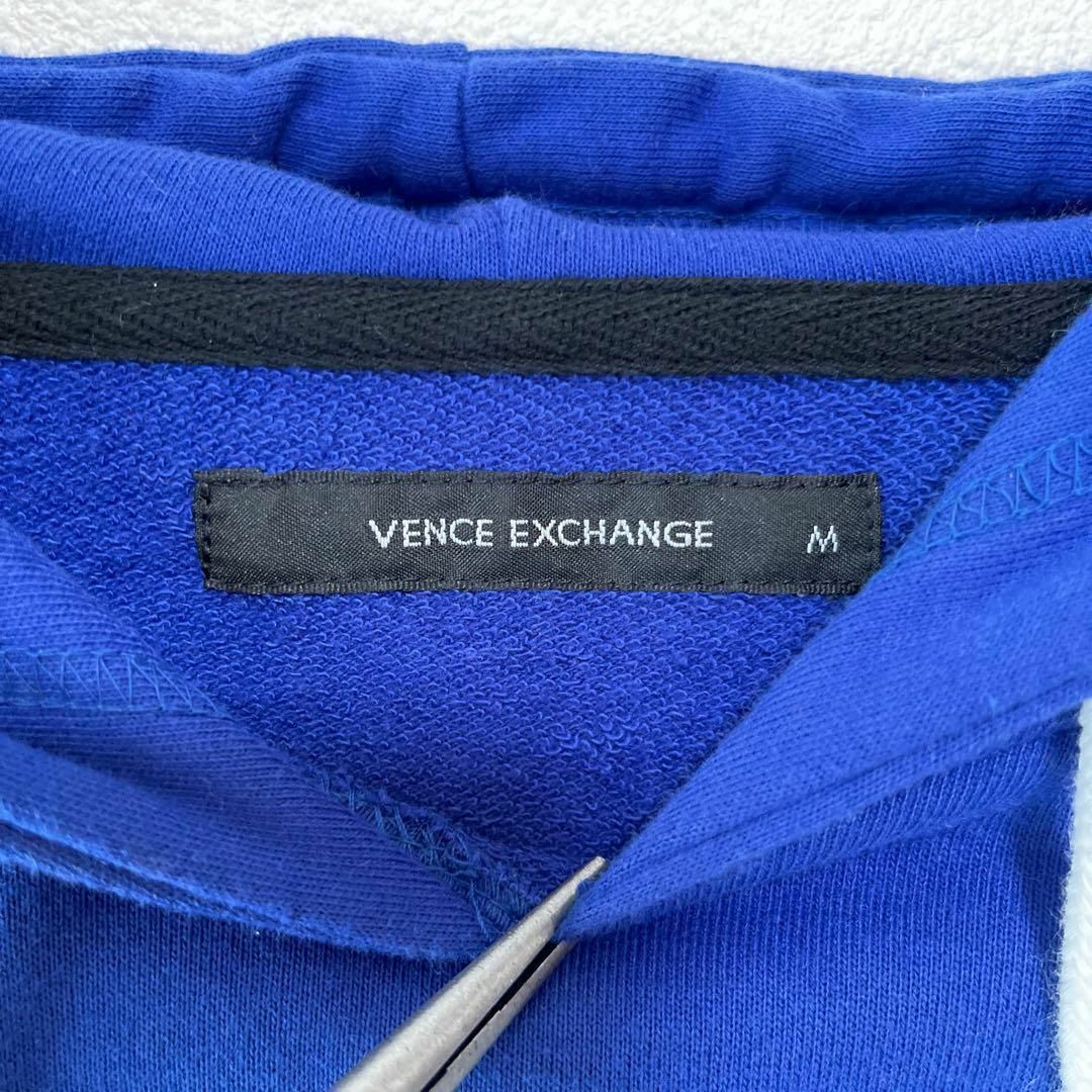 VENCE EXCHANGE パーカー 古着 M 無地 グラデーション青a04 メンズのトップス(パーカー)の商品写真