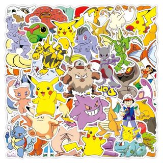 防水フレークシール ポケモンピカチュウ ポケットモンスター　50枚(キャラクターグッズ)