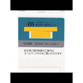 三越伊勢丹　株主優待カード　利用限度額78万(ショッピング)