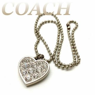 COACH - コーチ ハート ネックレストップ キーホルダー シルバー 60510