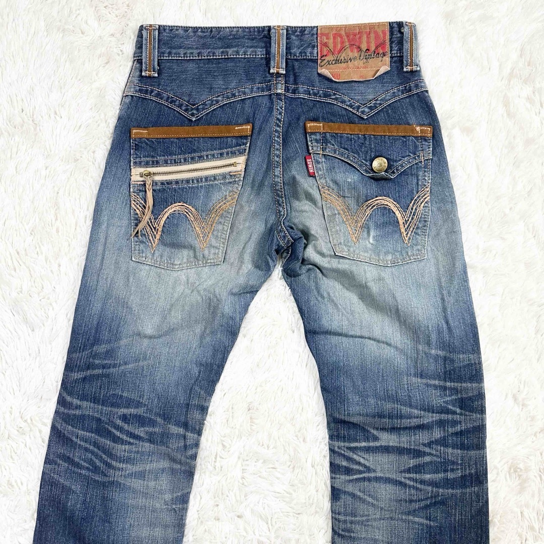 【日本製】EDWIN EXCLUSIVE VINTAGE ジーンズ　サイズ28 メンズのパンツ(デニム/ジーンズ)の商品写真