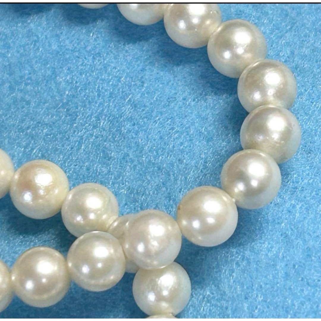 あこや真珠　パールネックレス  6〜6.5ミリ珠　本真珠ネックレス　377 レディースのアクセサリー(ネックレス)の商品写真