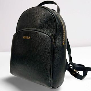 フルラ(Furla)の【極美品】FURLA フルラ フリーダ ミニリュック バックパック レザー 黒(リュック/バックパック)