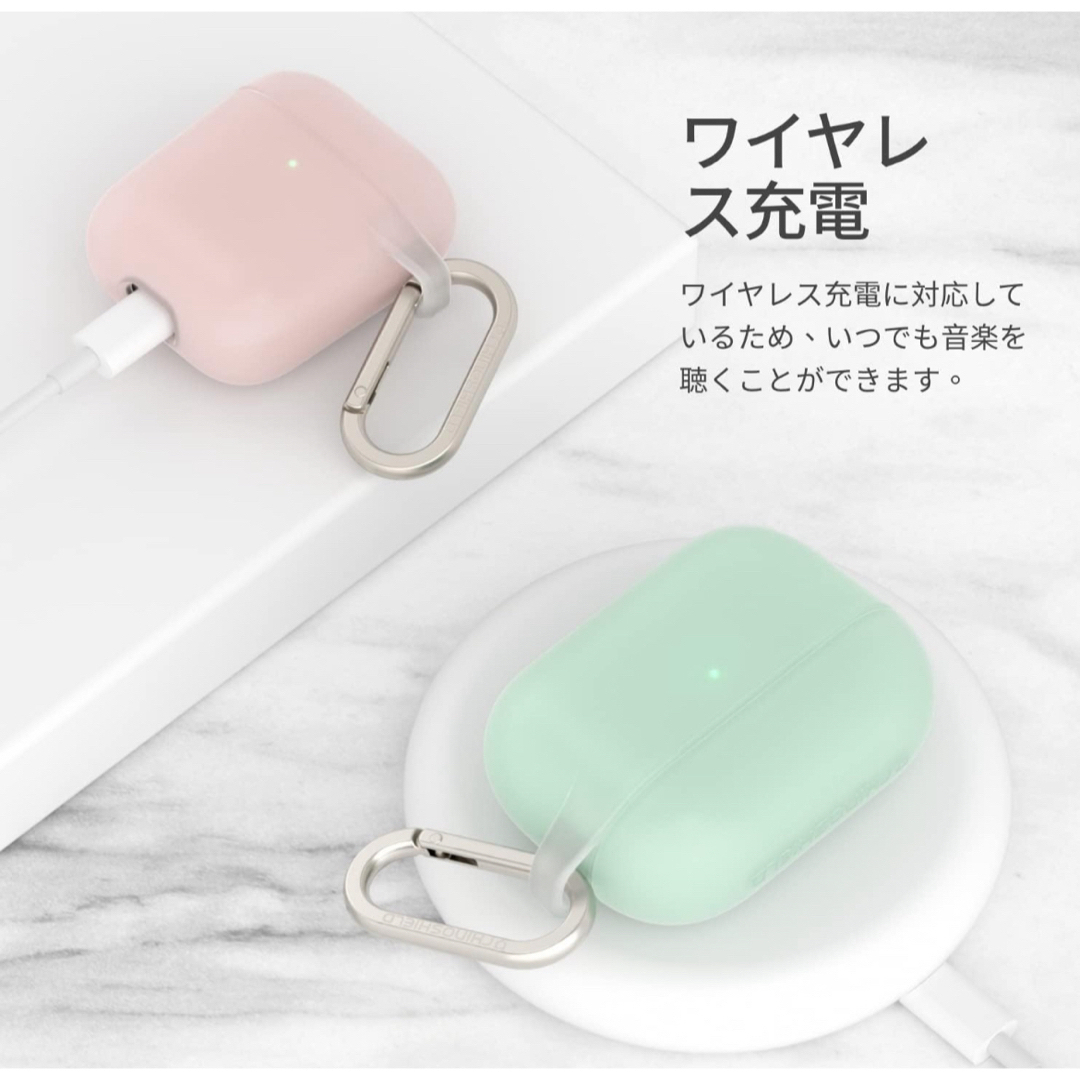 Airpods 3 ケース 耐衝撃 落下防止 全面保護 軽量  ライトイエロー スマホ/家電/カメラのスマホアクセサリー(モバイルケース/カバー)の商品写真