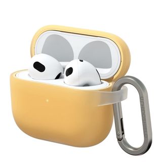 Airpods 3 ケース 耐衝撃 落下防止 全面保護 軽量  ライトイエロー(モバイルケース/カバー)