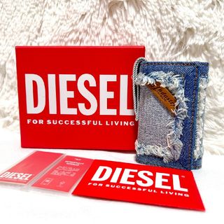 ディーゼル(DIESEL)の新品未使用　ディーゼル　ダメージ　デニム　キーケース　６連(キーケース)