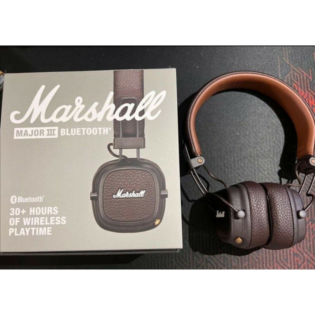 Marshall(マーシャル)のdg Marshall MAJOR III BLUETOOTH ブラウン スマホ/家電/カメラのオーディオ機器(ヘッドフォン/イヤフォン)の商品写真