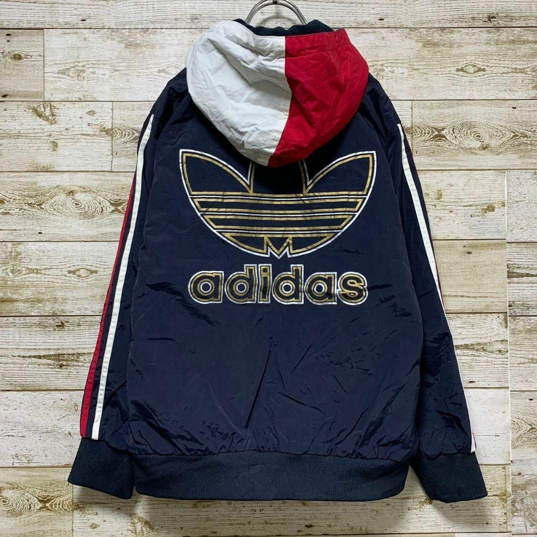 adidas(アディダス)の【w280】USA古着アディダス90s旧タグ当時物トラックジャケットブルゾン中綿 メンズのジャケット/アウター(ナイロンジャケット)の商品写真