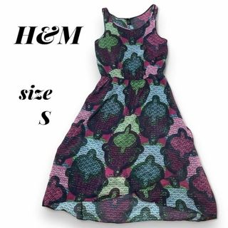 H&M/エイチアンドエム★ラップ調 ノースリーブワンピース S カシュクール