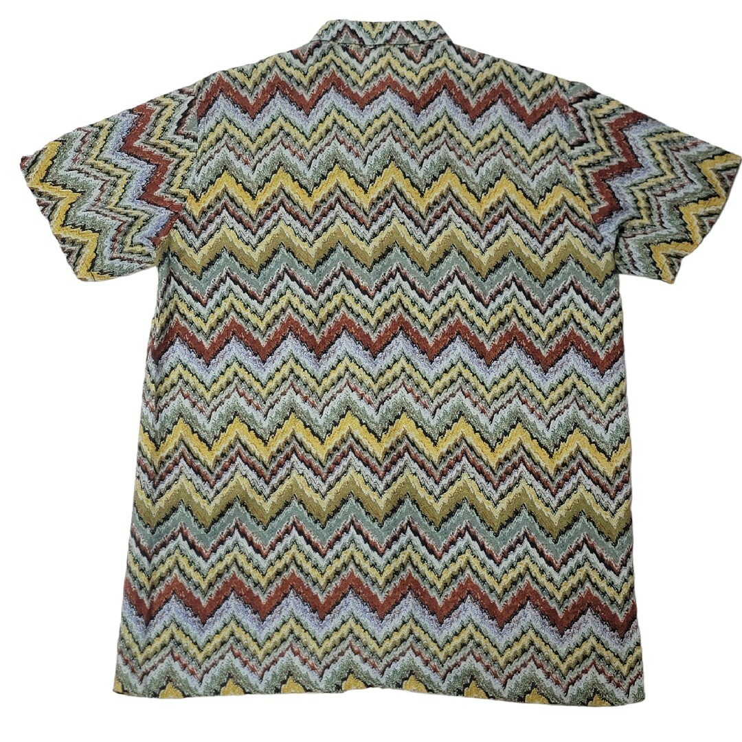 MISSONI(ミッソーニ)の【希少】伊製 ミッソーニ MISSONI ジグザグ柄 アロハシャツ 半袖シャツ メンズのトップス(シャツ)の商品写真