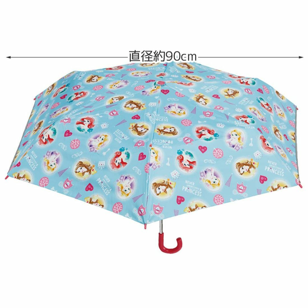 子供用 日傘 折りたたみ 50cm プリンセス 7~8才向け 約115~125ｃ キッズ/ベビー/マタニティのベビー服(~85cm)(その他)の商品写真