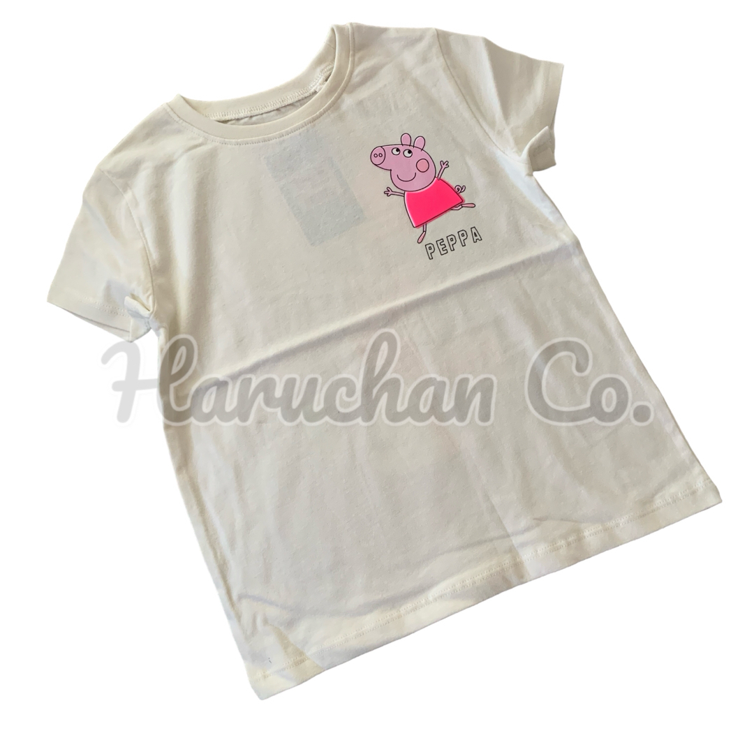 NEXT(ネクスト)の●未使用●3-4才　Peppa pig  バックプリント　Tシャツ キッズ/ベビー/マタニティのキッズ服女の子用(90cm~)(Tシャツ/カットソー)の商品写真