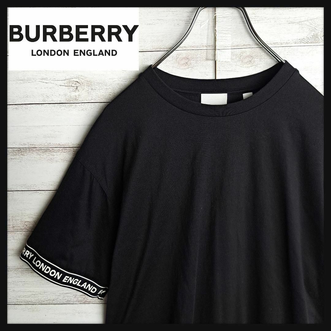BURBERRY(バーバリー)の【最高デザイン】 バーバリー Tシャツ テープロゴ オーバーサイズ ロゴT メンズのトップス(Tシャツ/カットソー(半袖/袖なし))の商品写真