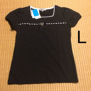 新品　ファイバードライ　半袖カットソー、黒(Tシャツ(半袖/袖なし))