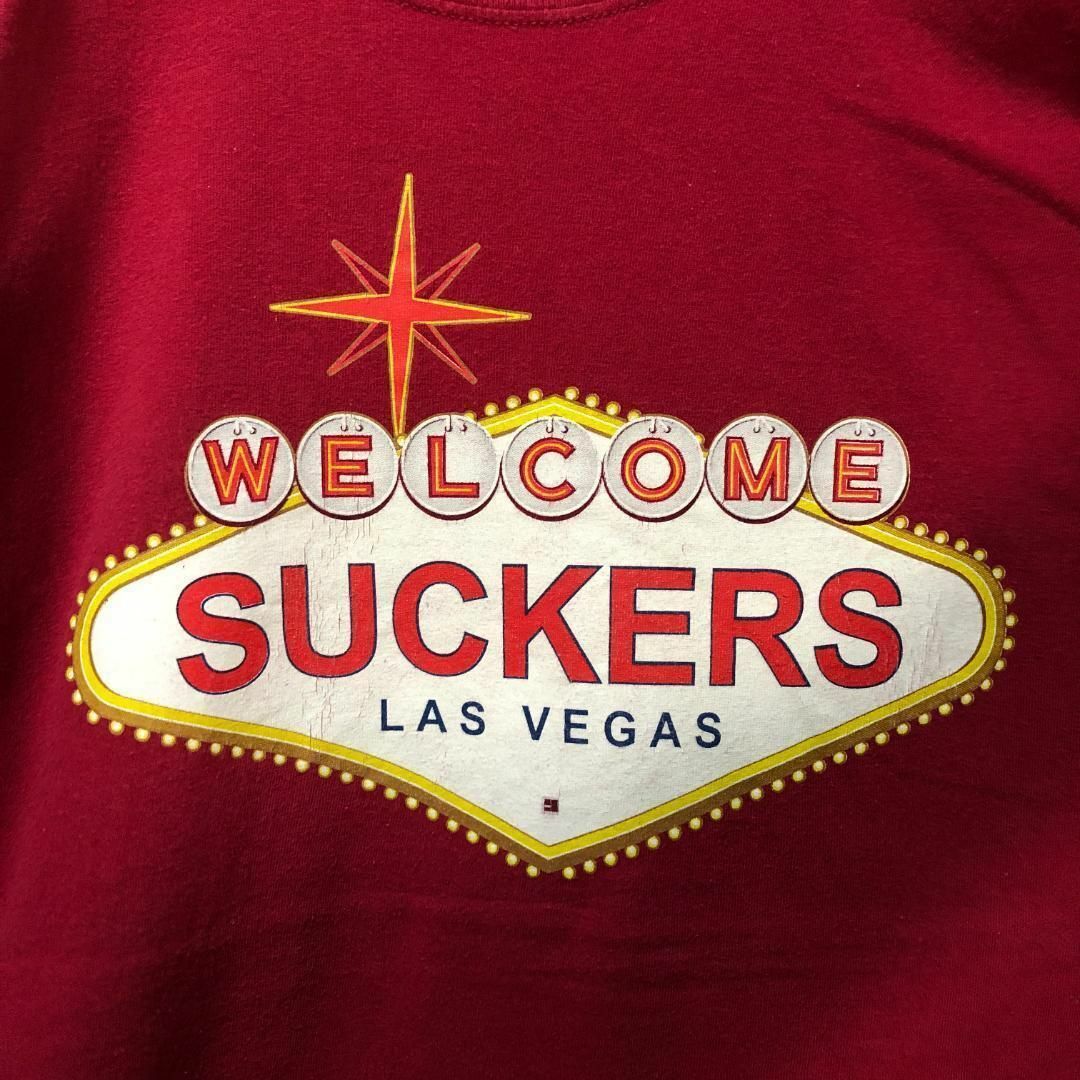 SUCKERS 企業ロゴ カジノ USA輸入 オーバー Tシャツ メンズのトップス(Tシャツ/カットソー(半袖/袖なし))の商品写真