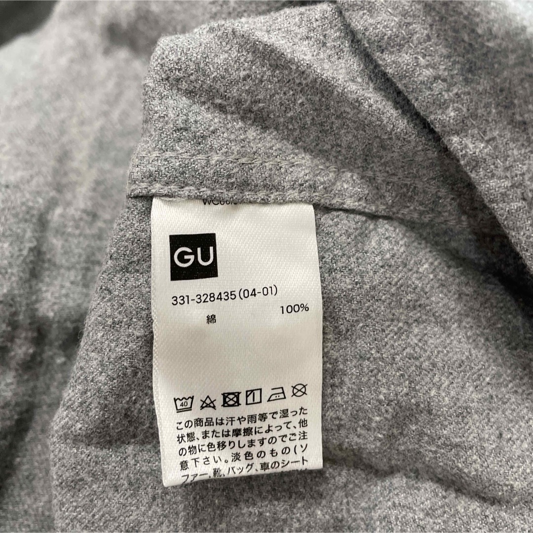 GU(ジーユー)のGU 長袖シャツグレー メンズのトップス(シャツ)の商品写真