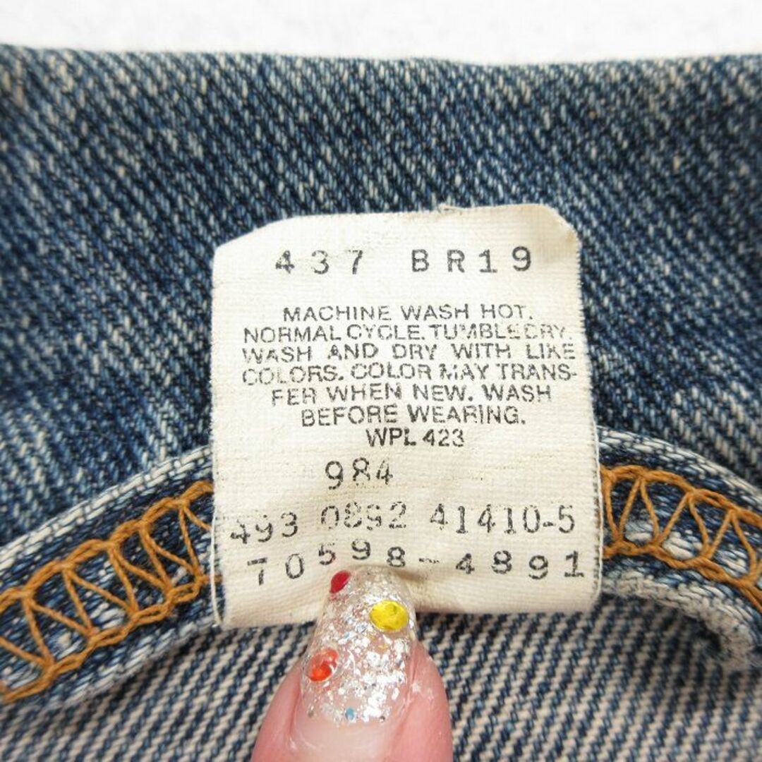 Levi's(リーバイス)のXL★古着 リーバイス Levis 70598 長袖 ジージャン メンズ 00年代 00s コットン 紺 ネイビー デニム 24may11 中古 アウター Gジャン ジャケット メンズのジャケット/アウター(ダッフルコート)の商品写真