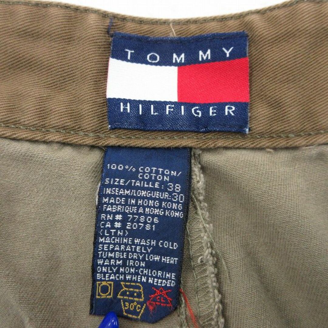 TOMMY HILFIGER(トミーヒルフィガー)のW38★古着 トミーヒルフィガー TOMMY HILFIGER ブランド チノ パンツ チノパン メンズ 90年代 90s コットン ベージュ系 カーキ 24may11 中古 ボトムス ロング メンズのパンツ(ワークパンツ/カーゴパンツ)の商品写真