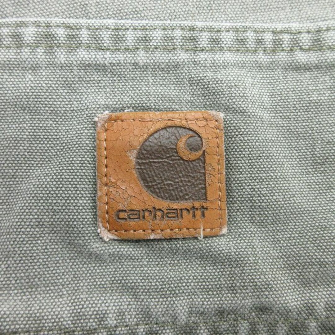 Charhartt WIP(カーハートダブリューアイピー)のW40★古着 カーハート Carhartt ショート ペインター パンツ ショーツ メンズ 00年代 00s ダック地 大きいサイズ グレー系 【spe】 24may18 中古 ボトムス 短パン ショーパン メンズのパンツ(ワークパンツ/カーゴパンツ)の商品写真