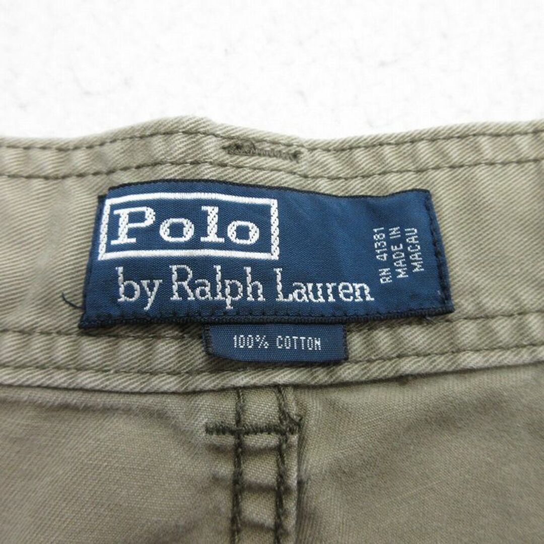 Ralph Lauren(ラルフローレン)のW40★古着 ラルフローレン Ralph Lauren ショート ブランド カーゴ パンツ ショーツ メンズ 90年代 90s 大きいサイズ コットン ベージュ系 カーキ 【spe】 24may18 中古 ボトムス 短パン ショーパン メンズのパンツ(ワークパンツ/カーゴパンツ)の商品写真