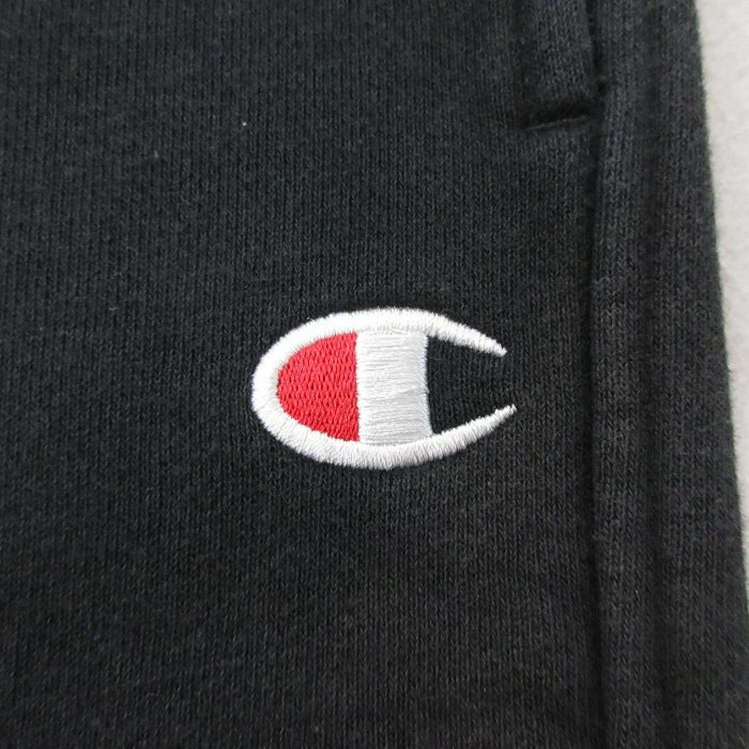 Champion(チャンピオン)のW37★古着 チャンピオン champion リバースウィーブ カーゴ スウェット パンツ メンズ ワンポイントロゴ 黒 ブラック 【spe】 24may11 中古 ボトムス ロング メンズのパンツ(ワークパンツ/カーゴパンツ)の商品写真