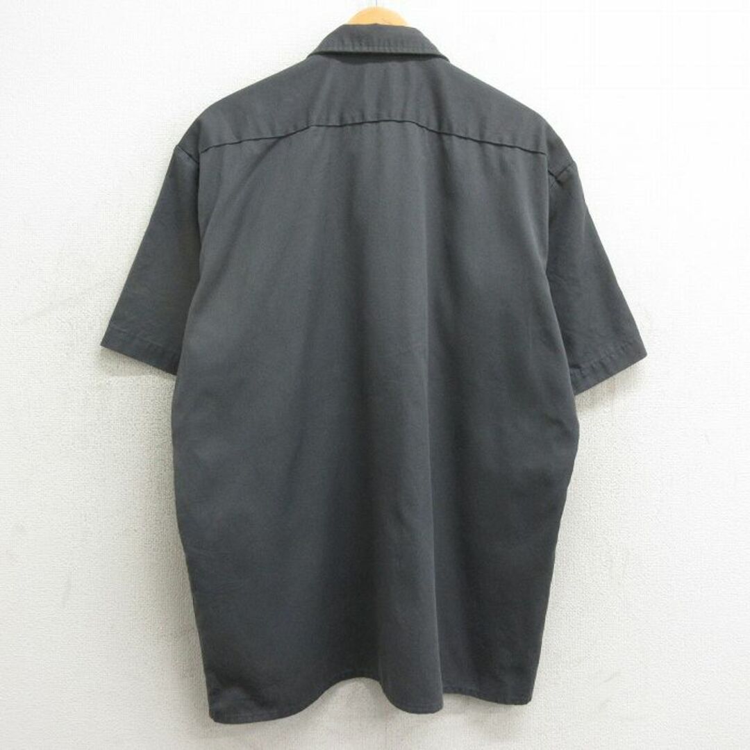 Dickies(ディッキーズ)のXL★古着 ディッキーズ Dickies 半袖 ワーク シャツ メンズ EXO 濃グレー 24may11 中古 トップス メンズのトップス(シャツ)の商品写真