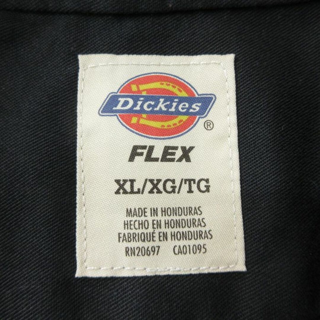 Dickies(ディッキーズ)のXL★古着 ディッキーズ Dickies 半袖 ワーク シャツ メンズ 大きいサイズ 黒 ブラック 24may11 中古 トップス メンズのトップス(シャツ)の商品写真