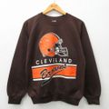 M★古着 長袖 スウェット メンズ 90年代 90s NFL クリーブランドブ…