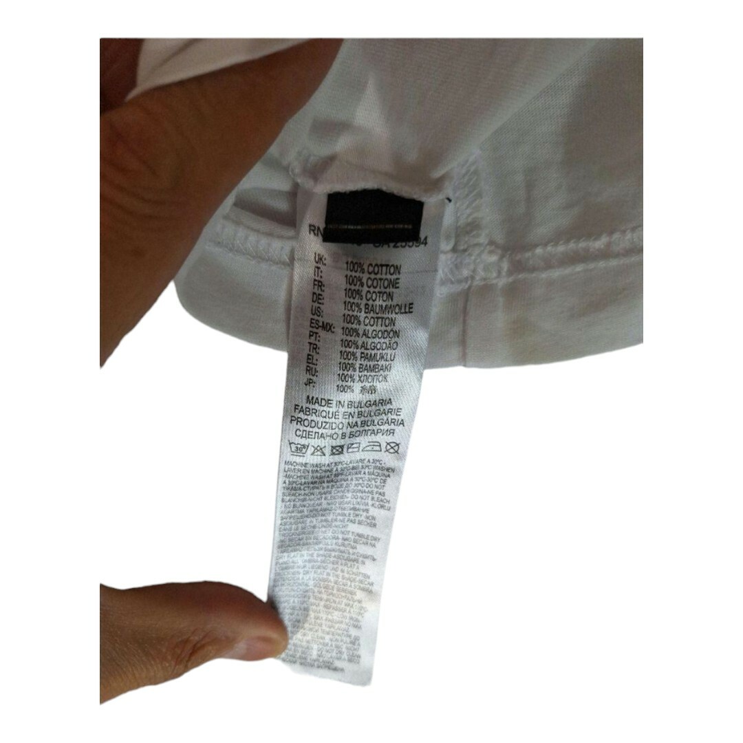 DIESEL(ディーゼル)のDIESEL　ディーゼル　トリコロールカラーロゴプリントTシャツ　ホワイト　S メンズのトップス(Tシャツ/カットソー(半袖/袖なし))の商品写真