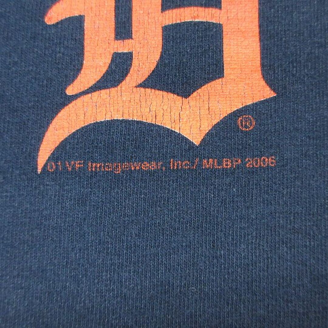 Lee(リー)のXL★古着 リー Lee 半袖 ビンテージ Tシャツ メンズ 00年代 00s MLB デトロイトタイガース コットン クルーネック 紺 ネイビー メジャーリーグ ベースボール 野球 24may11 中古 メンズのトップス(Tシャツ/カットソー(半袖/袖なし))の商品写真