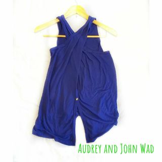 オードリーアンドジョンワッド(audrey and john wad)の【Audrey and John Wad】ベスト・ノースリーブトップス☆ブルー(ベスト/ジレ)