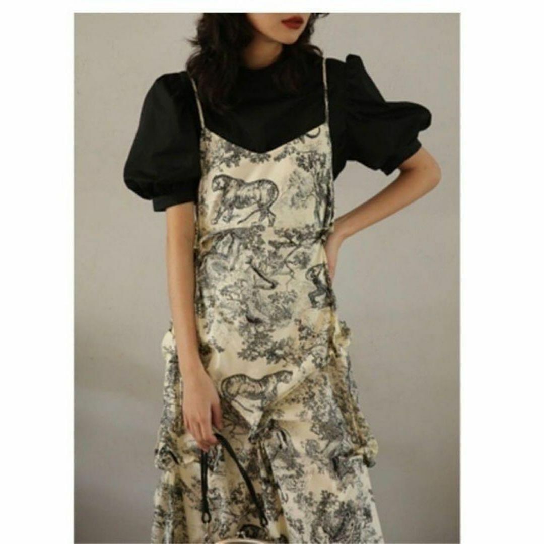 MAYC boutique Vneck animal dressメイクブティック レディースのワンピース(その他)の商品写真