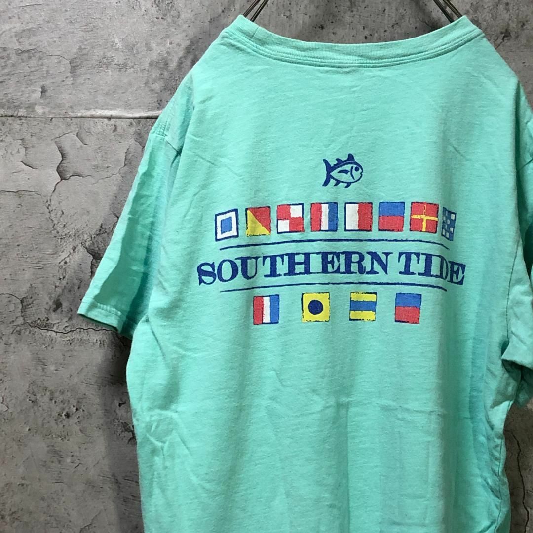 SOUTHERN TIDE 国旗 魚 サカナ バックプリント Tシャツ メンズのトップス(Tシャツ/カットソー(半袖/袖なし))の商品写真