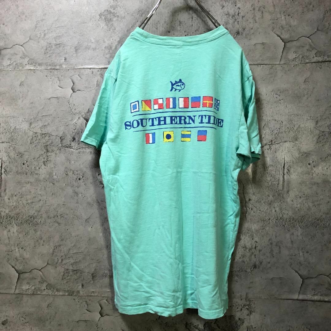 SOUTHERN TIDE 国旗 魚 サカナ バックプリント Tシャツ メンズのトップス(Tシャツ/カットソー(半袖/袖なし))の商品写真