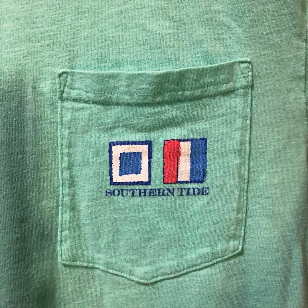 SOUTHERN TIDE 国旗 魚 サカナ バックプリント Tシャツ メンズのトップス(Tシャツ/カットソー(半袖/袖なし))の商品写真