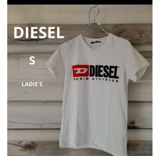 ディーゼル(DIESEL)のDIESEL　ディーゼル　レディース　ロゴ刺繍Tシャツ　Sサイズ(Tシャツ(半袖/袖なし))