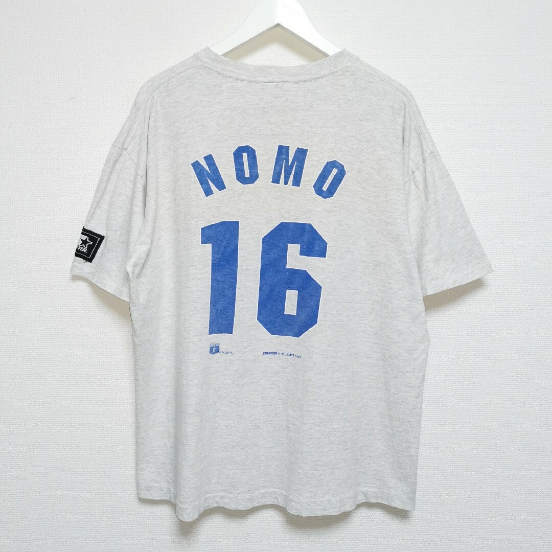 STARTER(スターター)のM 90s LA ドジャース NOMO STARTER Tシャツ 野茂 USA製 メンズのトップス(Tシャツ/カットソー(半袖/袖なし))の商品写真