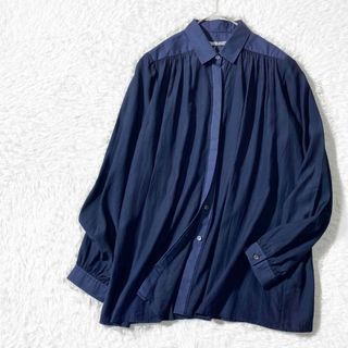 Theory luxe - 【新品】セオリーリュクス 切り替え ギャザーブラウス 比翼仕立て 大きいサイズ